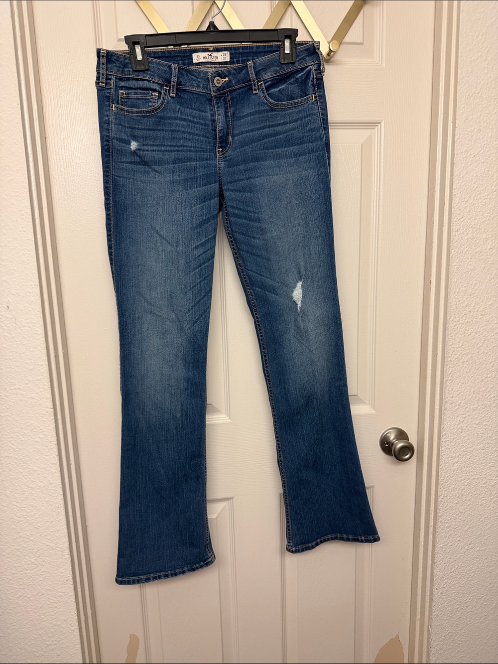 Y2k Hollister Women's Medium Blue Flare Jeans